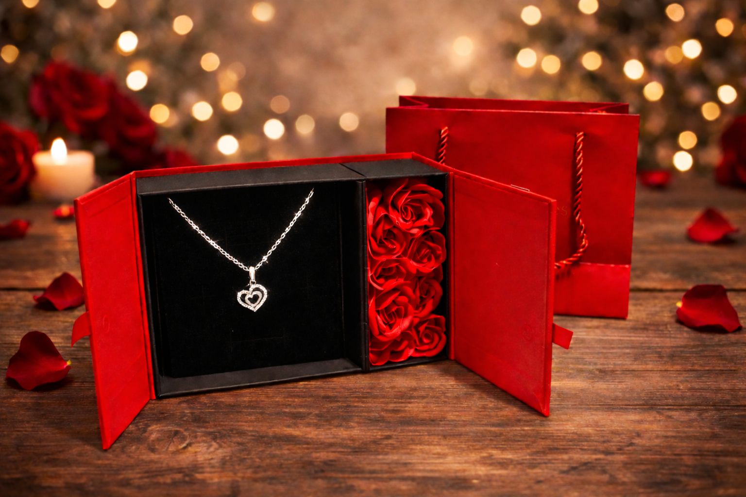 Set cadou Colier+Trandafiri