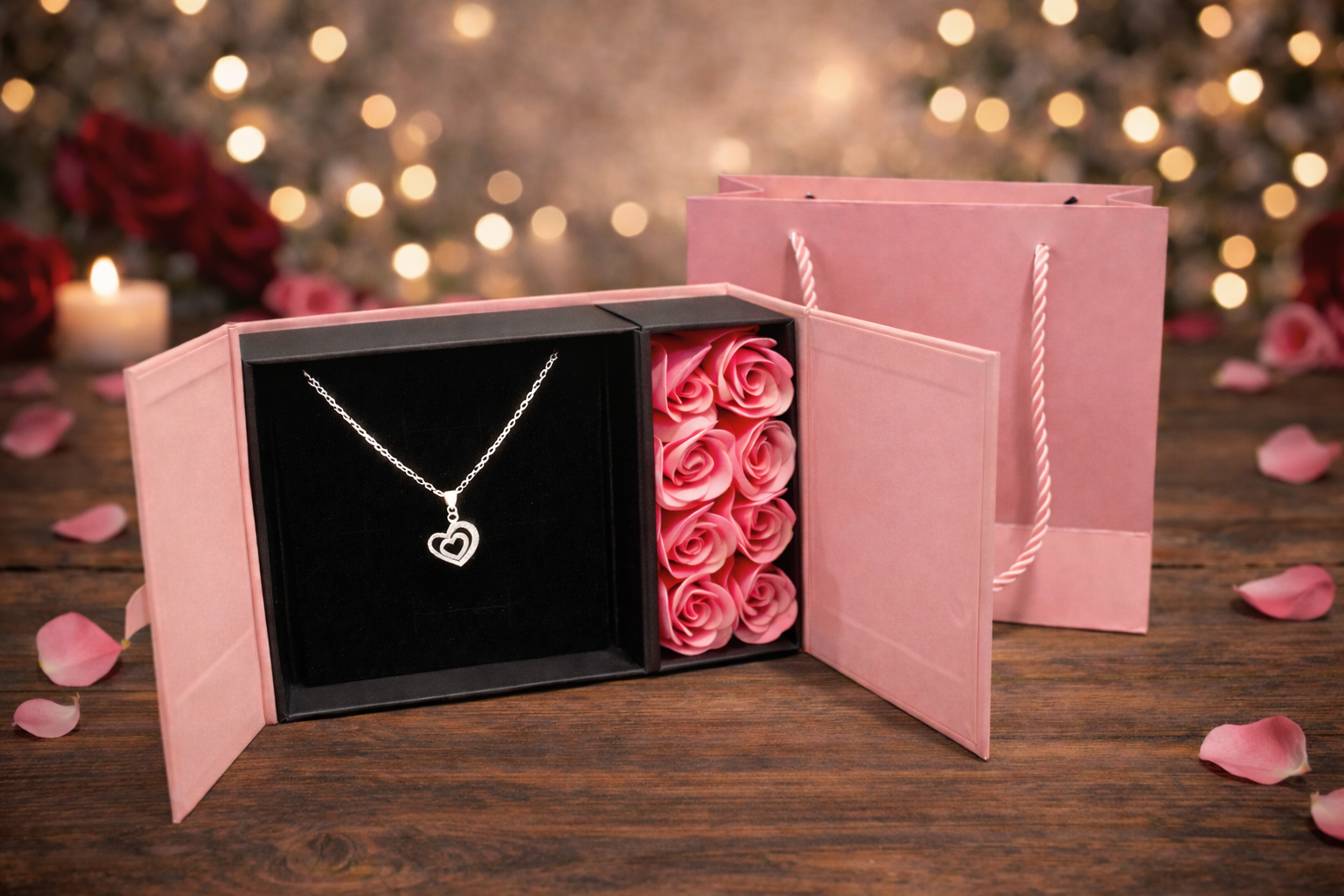 Set cadou Colier+Trandafiri