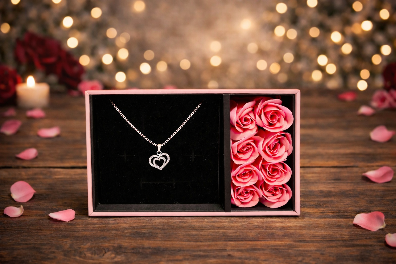 Set cadou Colier+Trandafiri