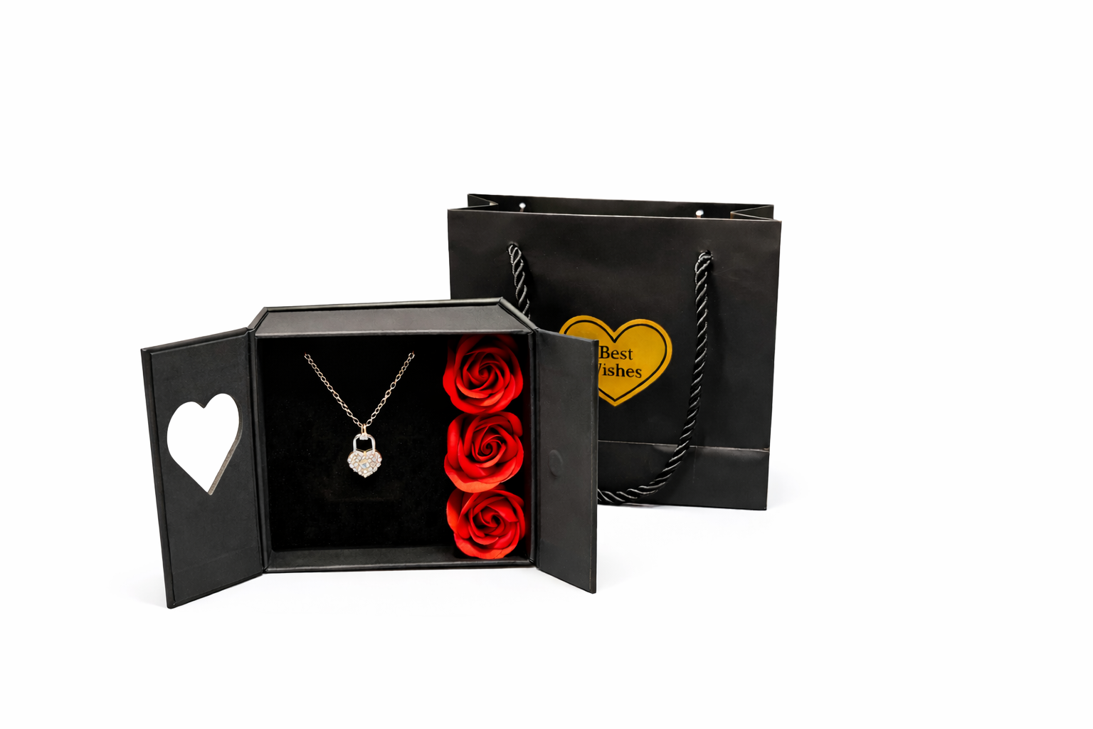 Mini Set Cadou Colier+Trandafiri